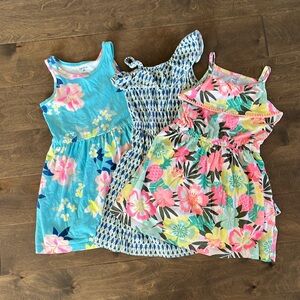 Set of 3 Carters size 5T dresses, lightly worn, no stains or rips!
